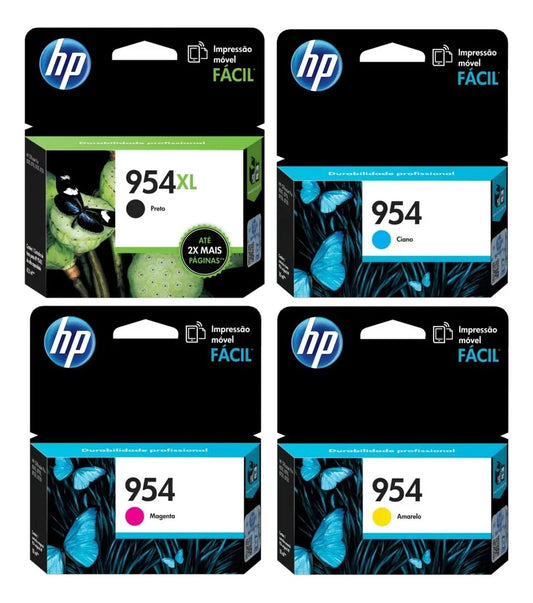 Pack Cartuchos de Tinta HP 954XL Negro + 954 Cian/Magenta/Amarillo Original