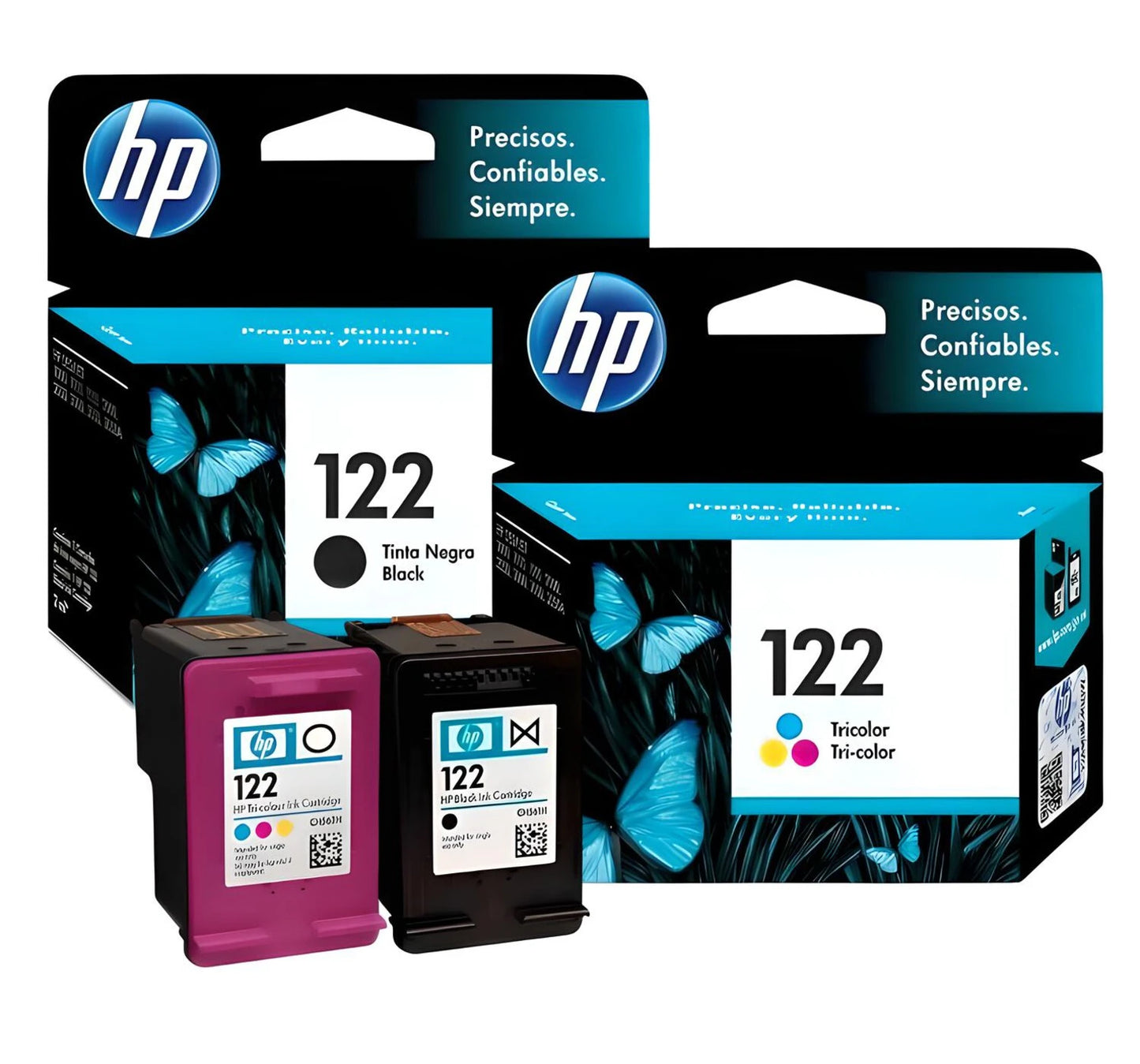 Pack Cartuchos de Tinta HP 122 Original – Negro y Tricolor