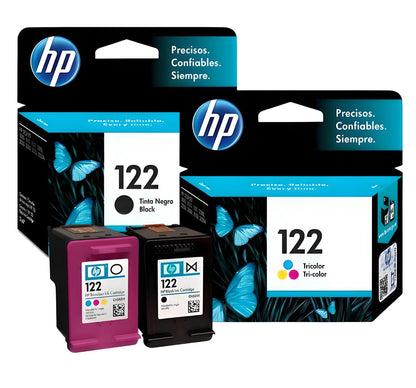 Pack Cartuchos de Tinta HP 122 Original – Negro y Tricolor