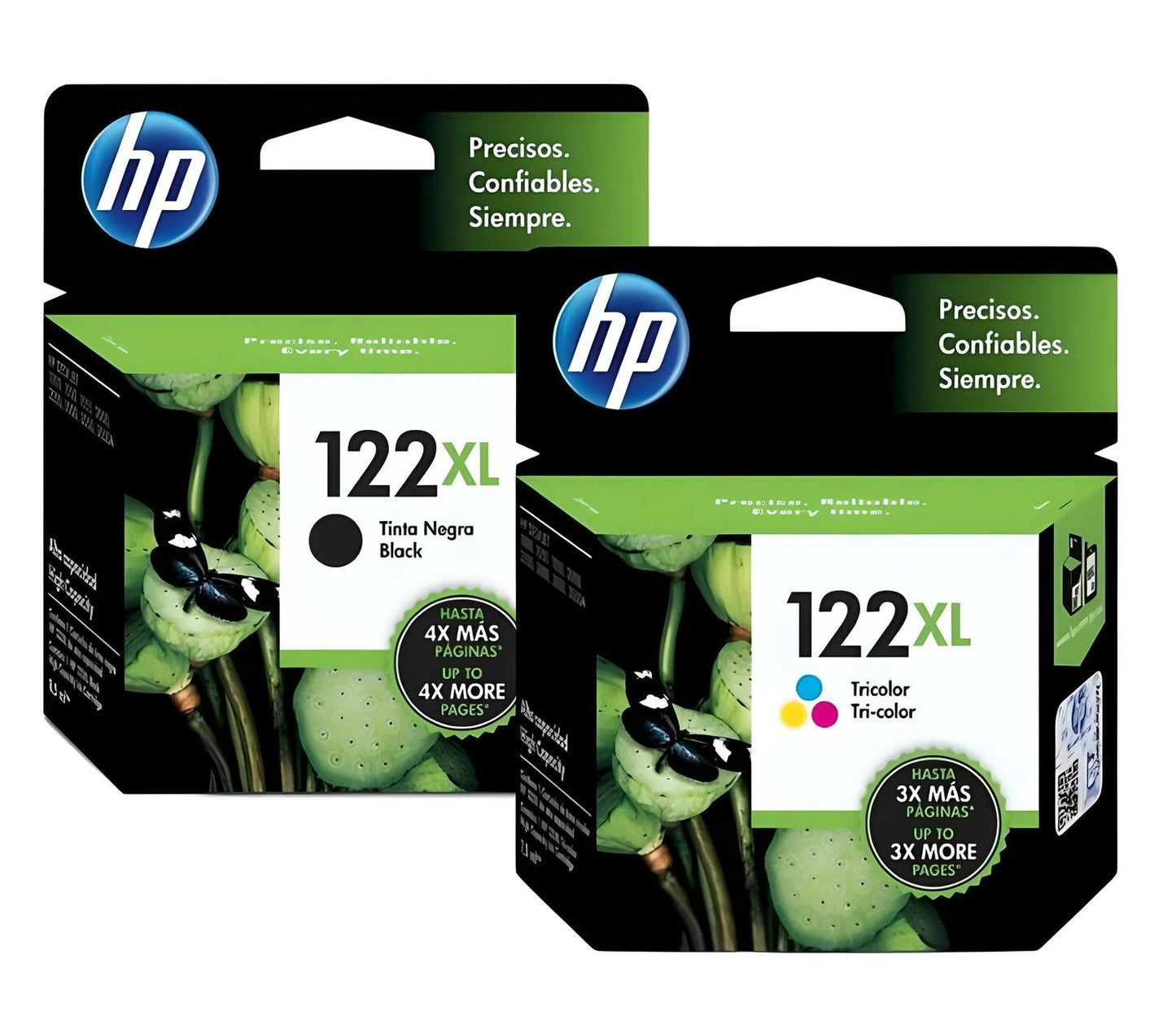 Pack Cartuchos de Tinta HP 122XL Original – Negro y Tricolor