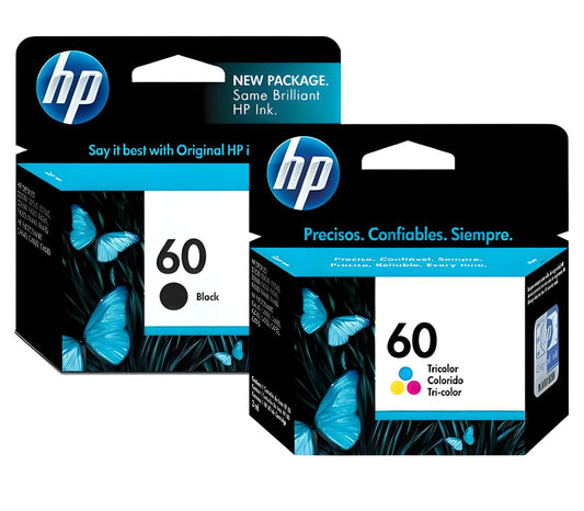 Pack Cartuchos Tinta HP 60 Original – Negro y Tricolor