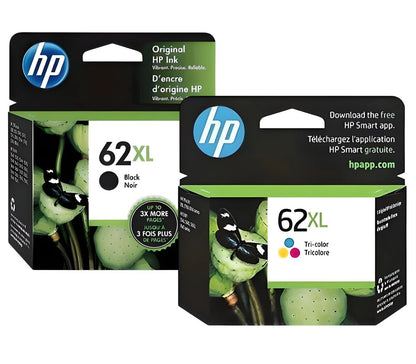 Pack Cartuchos de Tinta HP 62XL Original – Negro y Tricolor