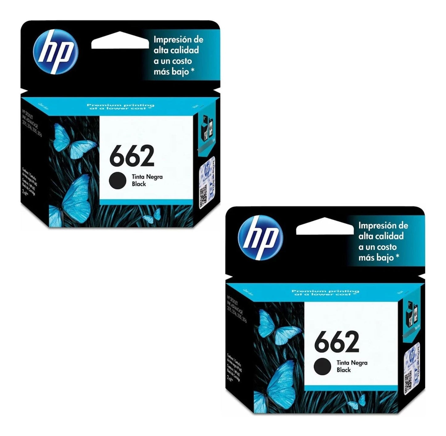 Pack Cartuchos de Tinta HP 662 Negro Original