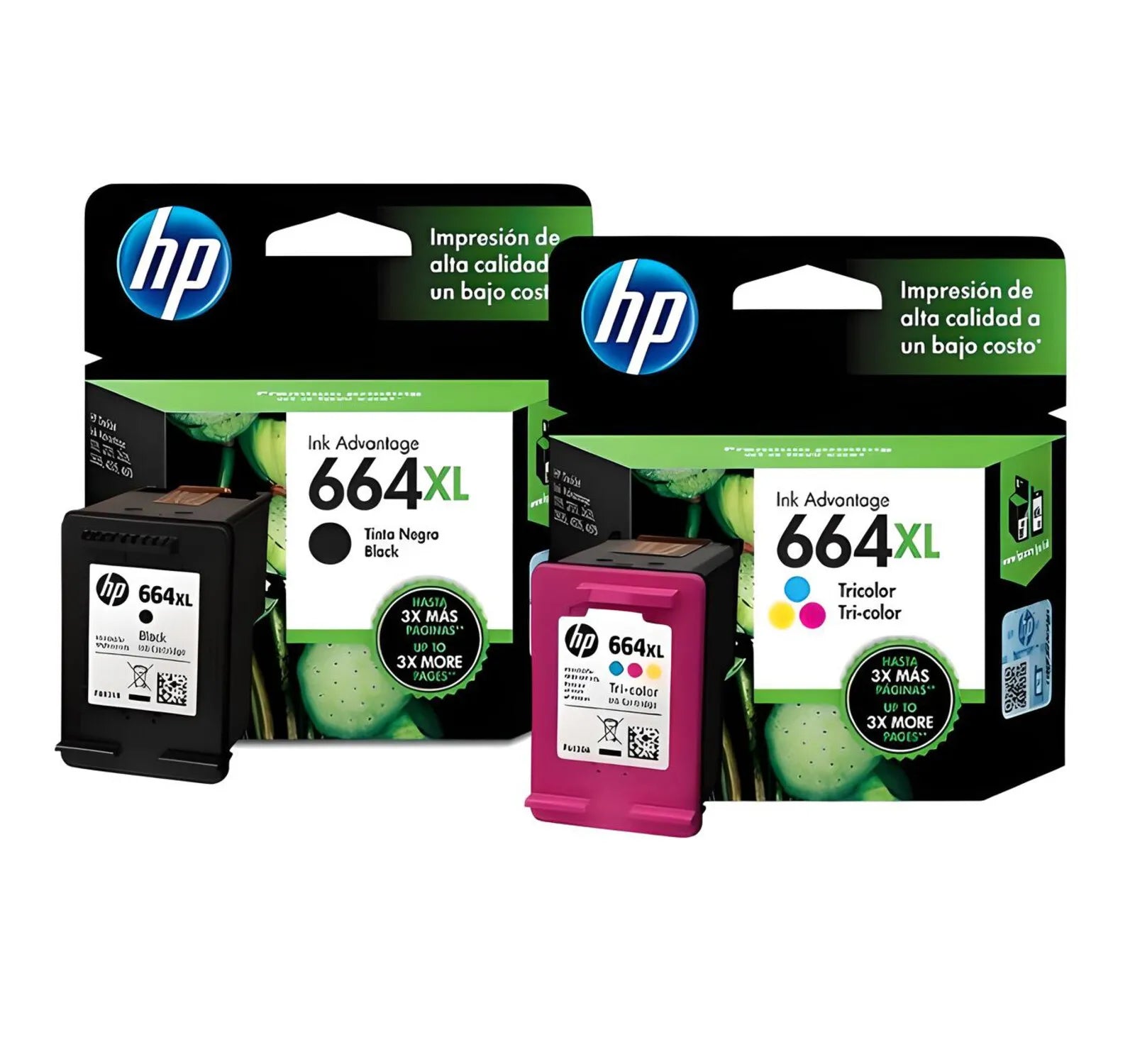 Pack Cartuchos Tinta HP 664XL Original – Negro y Tricolor HP