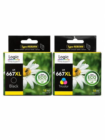 Cartuchos de Tintas Alternativo HP 667xl Pack