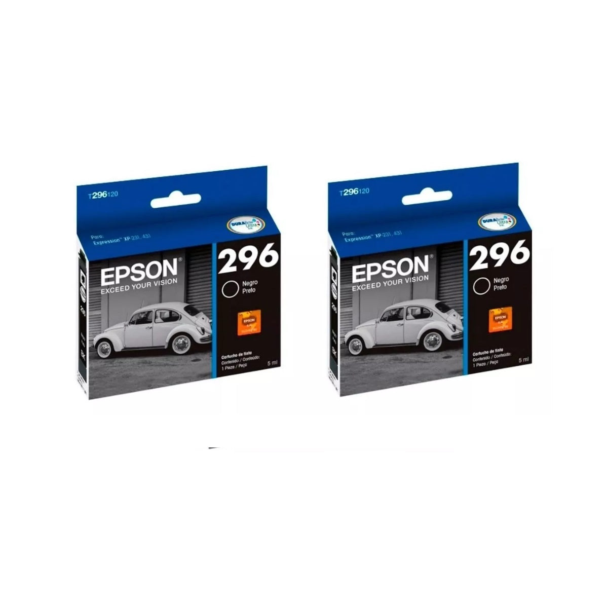 Pack Cartuchos Epson 296 Negros