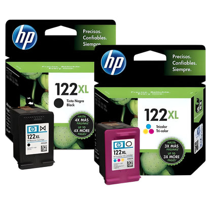 Pack Cartuchos de Tinta HP 122XL Original – Negro y Tricolor