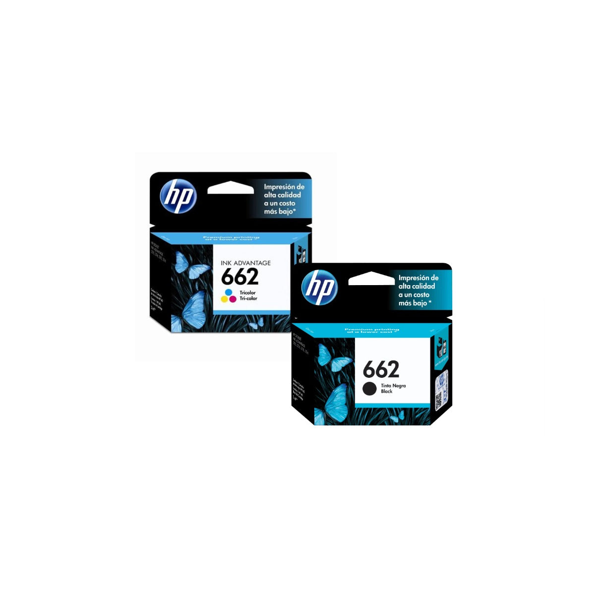 Pack Cartuchos hp 662 Original Negro / Tricolor