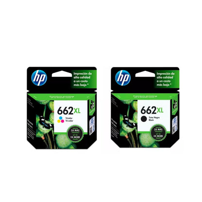 Pack Cartuchos hp 662XL Original Negro / Tricolor