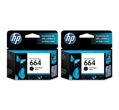 Pack Cartuchos Tinta HP 664 Negro Original HP