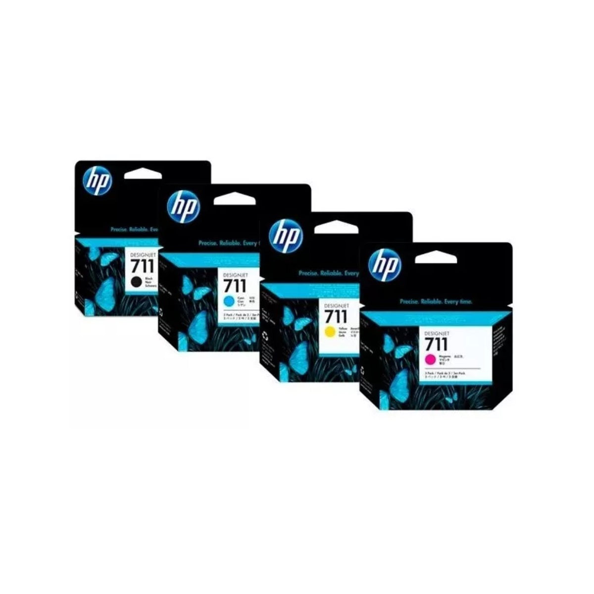 Pack Cartuchos hp 711 Original N/M/C/Y