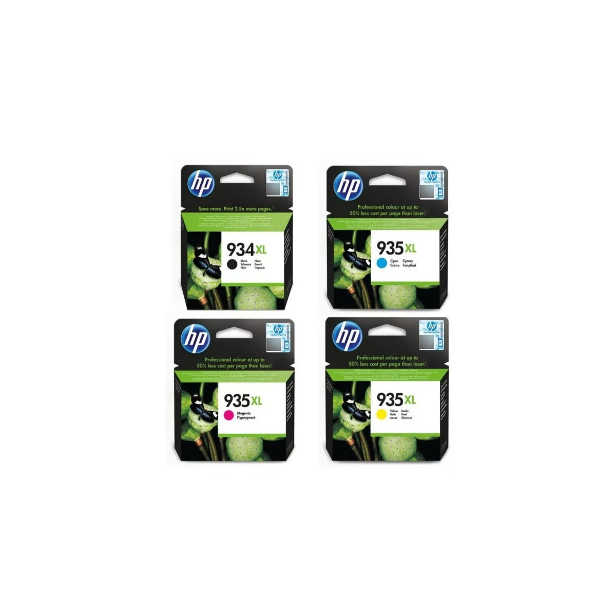 Pack Cartuchos hp 934XL-935XL Original N/M/C/Y