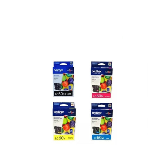 Pack Cartuchos Brother LC60 Original N/M/C/Y