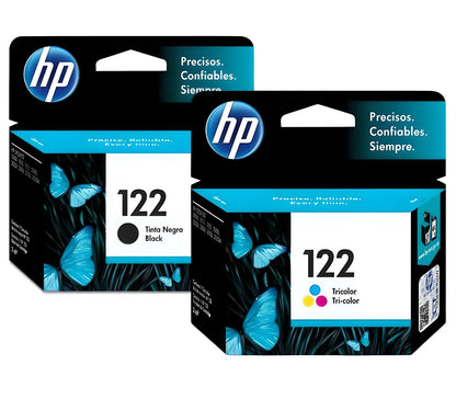 Pack Cartuchos de Tinta HP 122 Original – Negro y Tricolor
