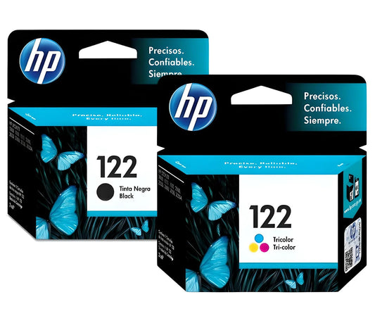 Pack Cartuchos de Tinta HP 122 Original – Negro y Tricolor