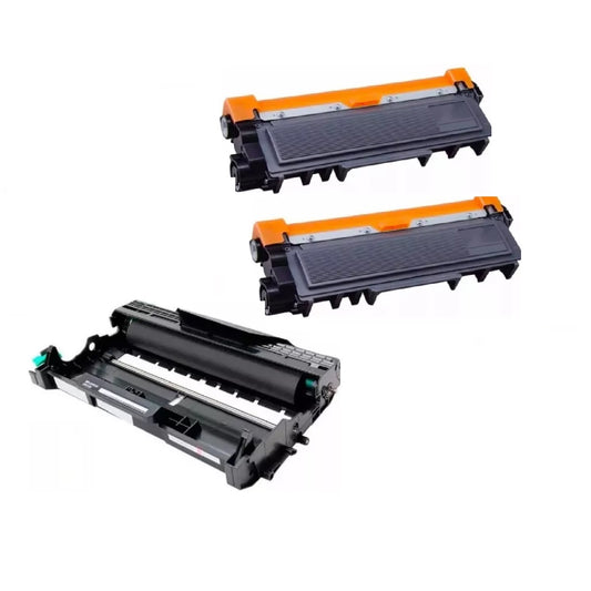 Pack 2 Toner Tn-2370 + DR-2340 L2320 L2520 L2720