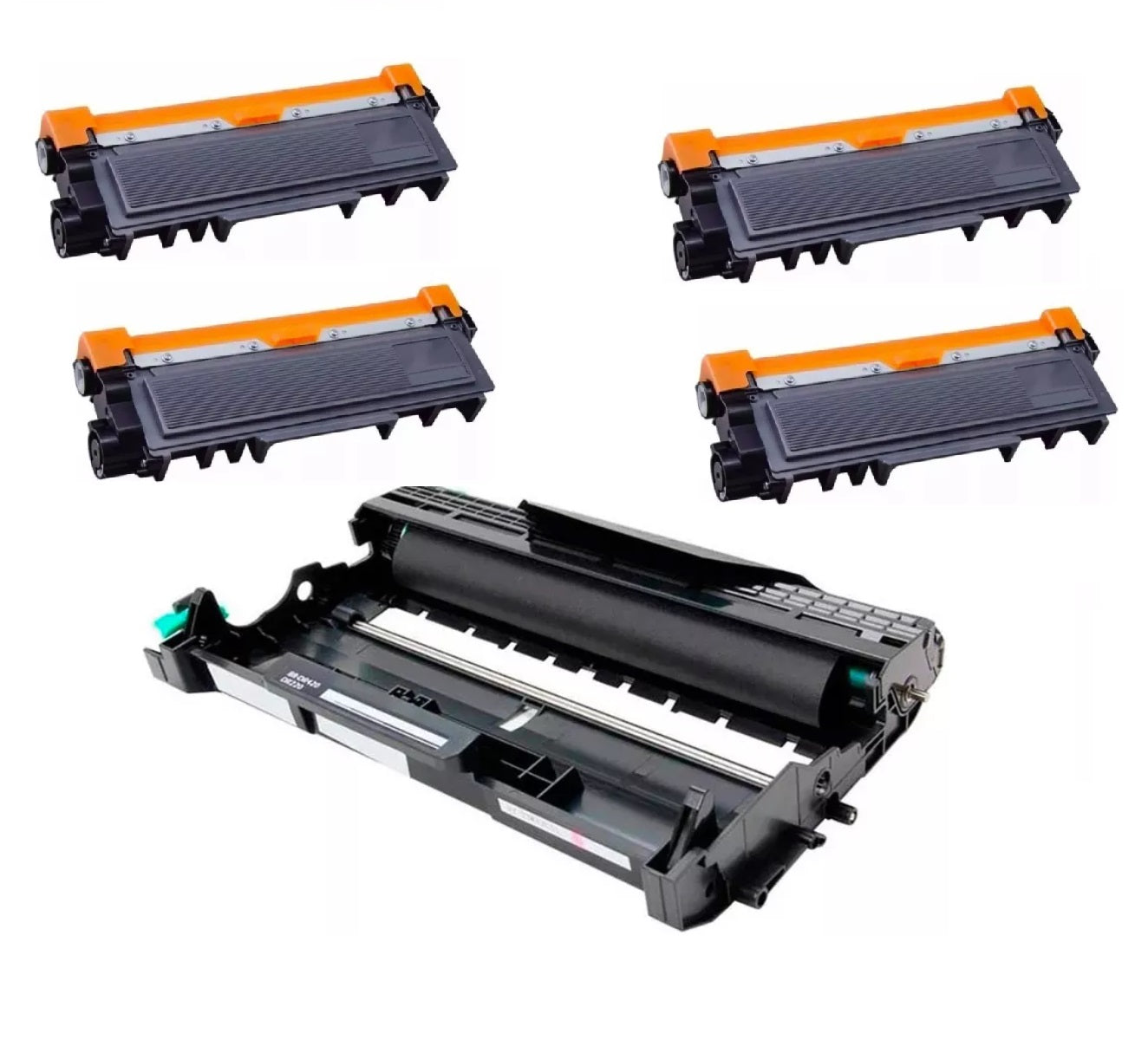 Pack 4 Toner Tn-2370 + DR-2340 L2320 L2520 L2720