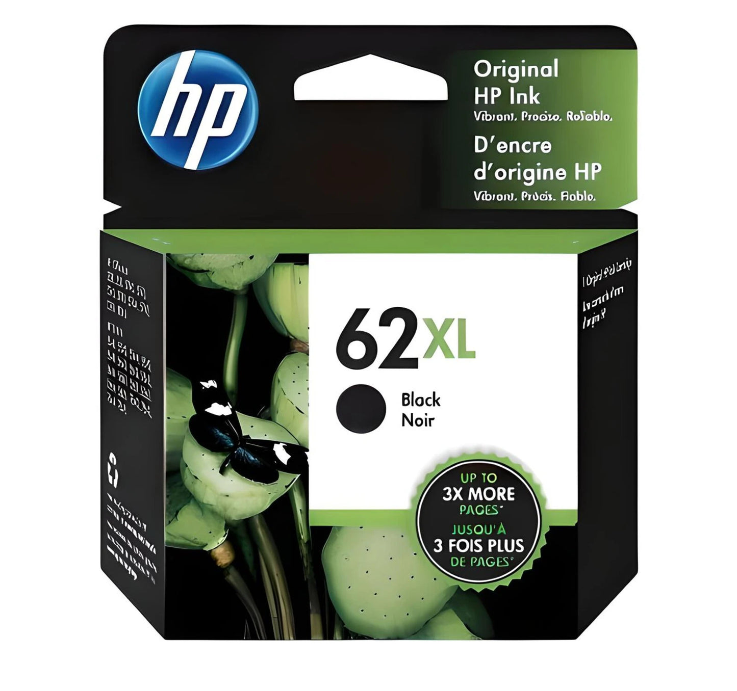 Cartucho de Tinta HP 62XL Negro Original – Alto Rendimiento