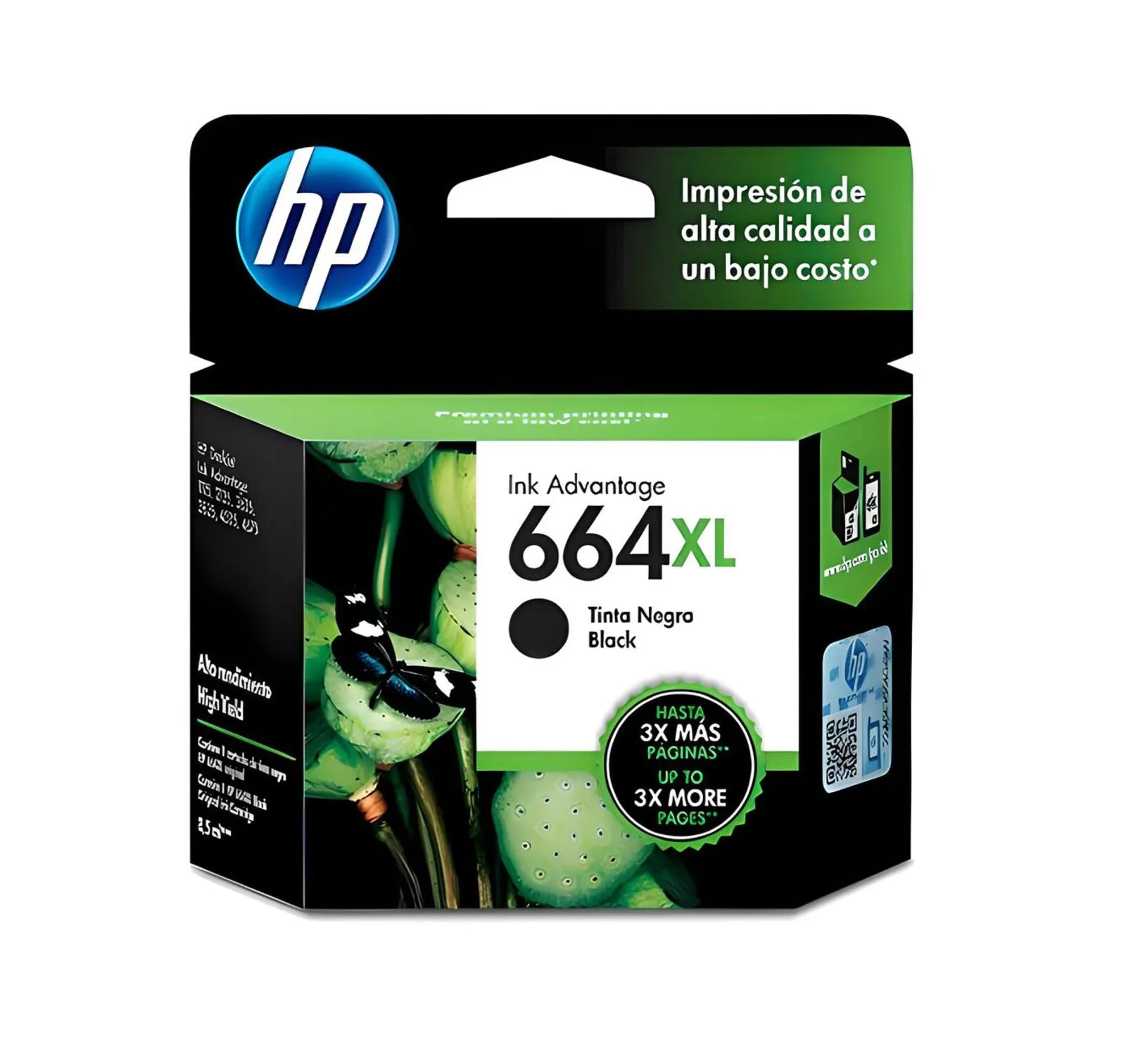 Cartucho Tinta HP 664XL Negro Original – Alto Rendimiento HP