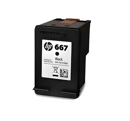 Pack Cartuchos de Tinta HP 667 Negro Original