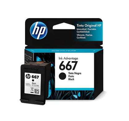 Pack Cartuchos de Tinta HP 667 Negro Original