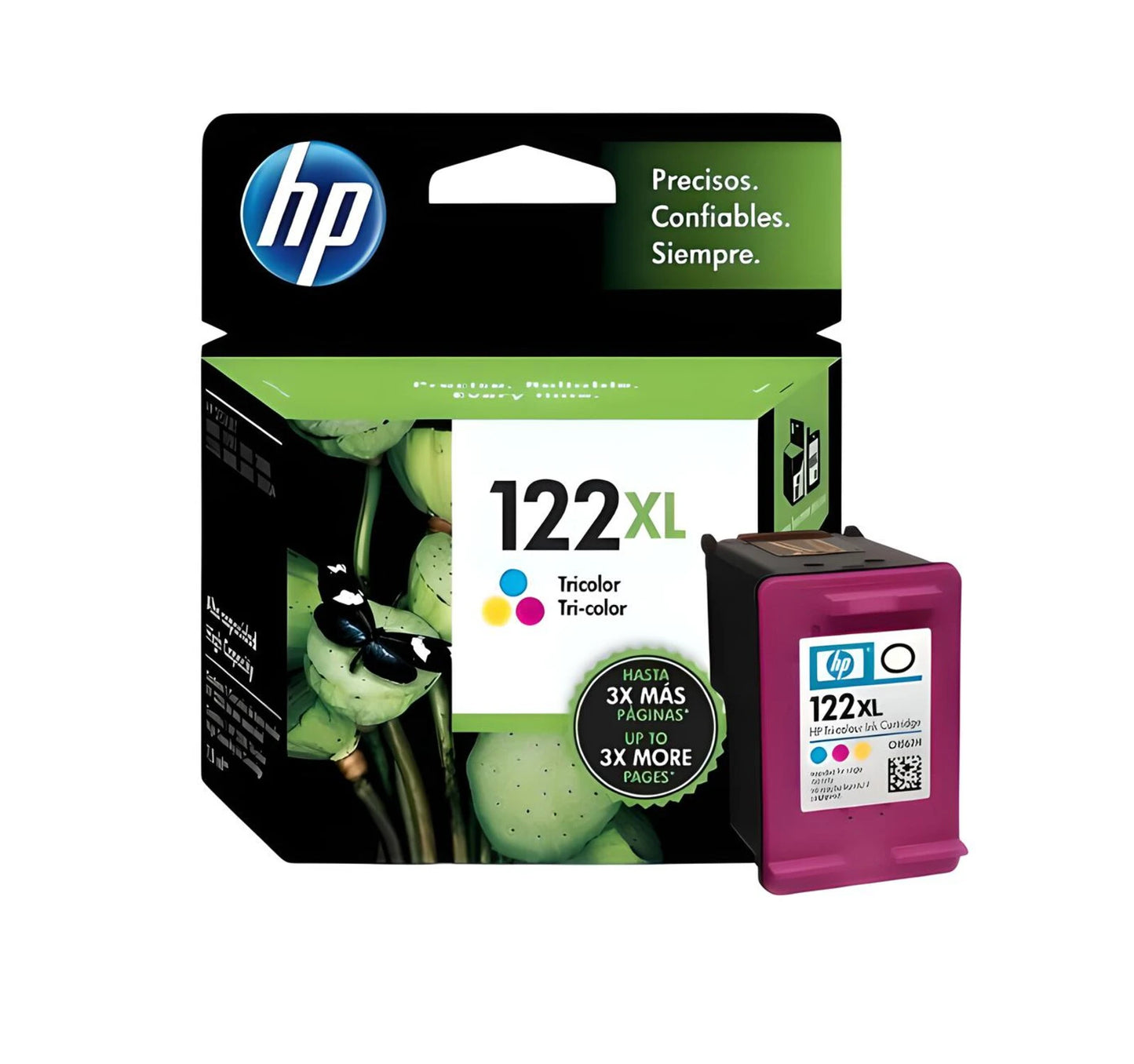 Cartucho de Tinta HP 122XL Tricolor Original – Alto Rendimiento